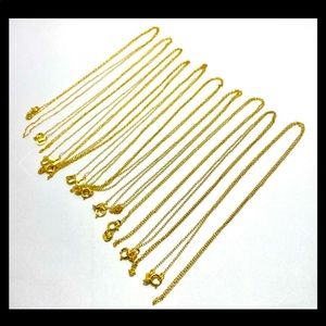 🆕 18” gold plated .925 silver chain(s)